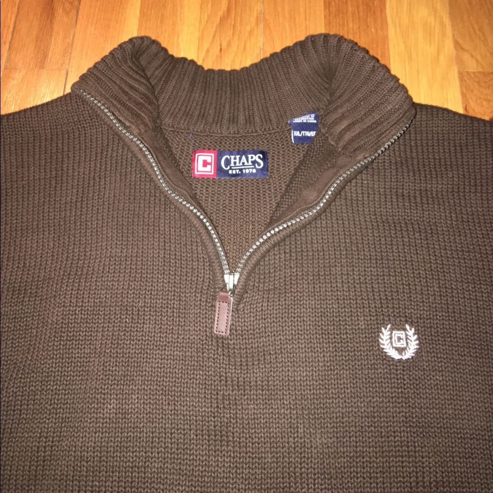 OFFERS! Nice Chaps Men’s Zipper Collar Sweater XXL